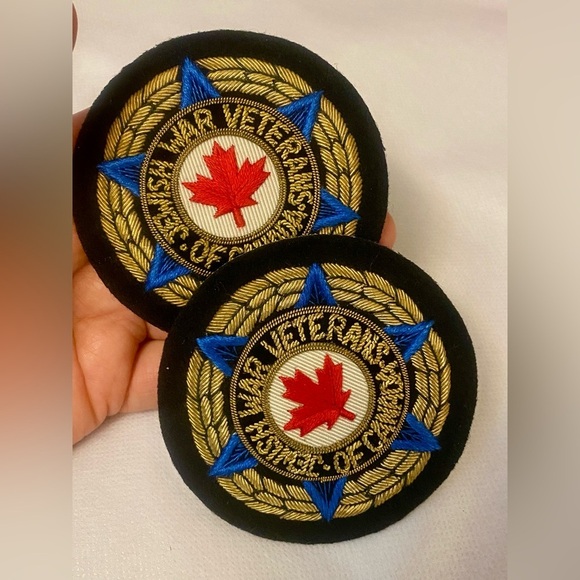 🏵️Canadian Veteran Patches with Maple Leaf. Jewish war veteran 🏵️ - Picture 1 of 3
